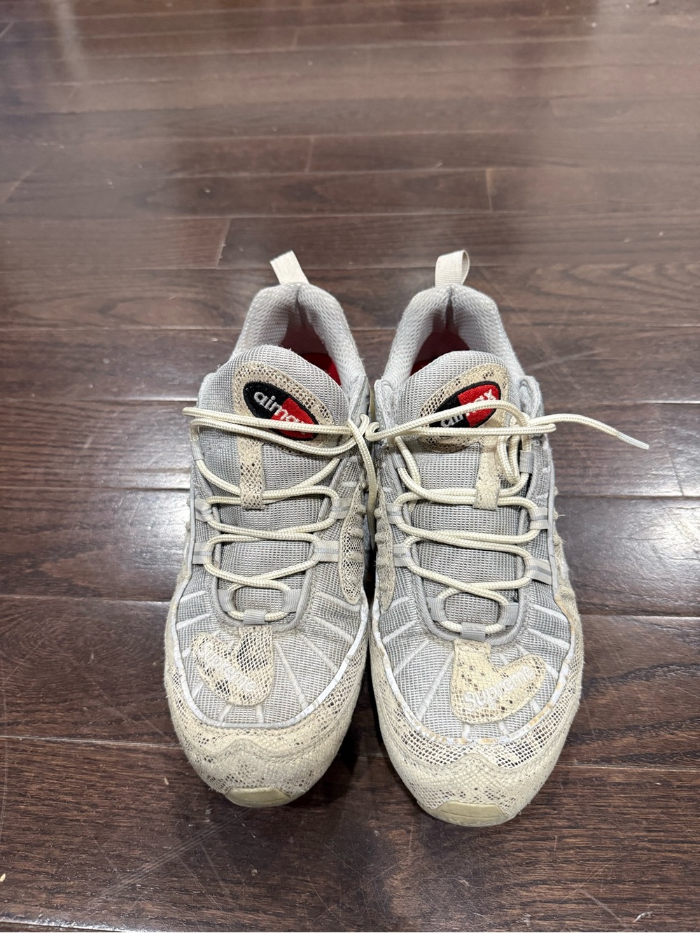 Nike Air Max 98 Supreme Snakeskin sneakers.